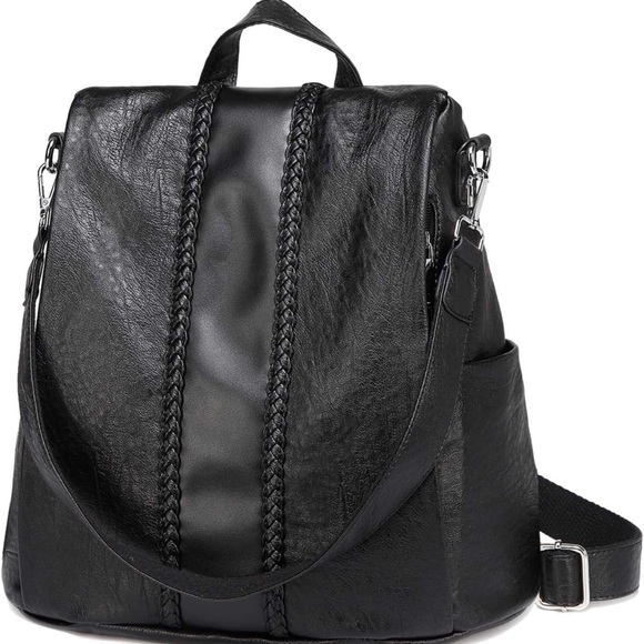 NWOT VASCHY Women backpack black - Picture 1 of 10